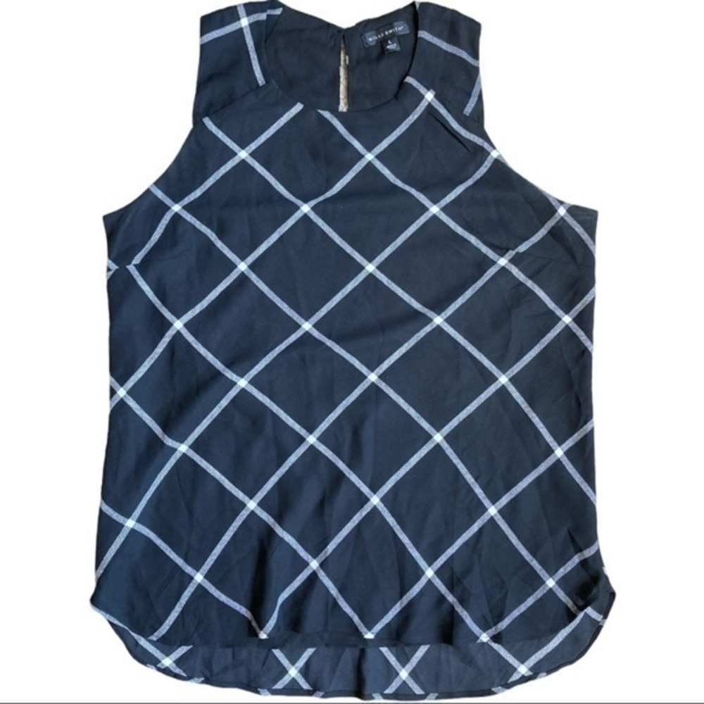 Willi Smith size large sleeveless blouse sheer